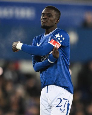 Everton 'dan İdrissa Gueye, 9 Ocak 2025 tarihinde İngiltere' nin Liverpool kentinde Goodison Park 'ta oynanan 3. tur karşılaşmasında Everton ve Peterborough United karşı karşıya geldi.