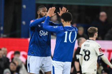 Everton 'dan Beto, 9 Ocak 2025 tarihinde İngiltere' nin Liverpool kenti Goodison Park 'ta oynanan 3.