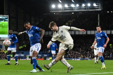 Peterborough United takımından Cian Hayes, 9 Ocak 2025 tarihinde İngiltere 'nin Liverpool kentinde Goodison Park' ta oynanan 3.