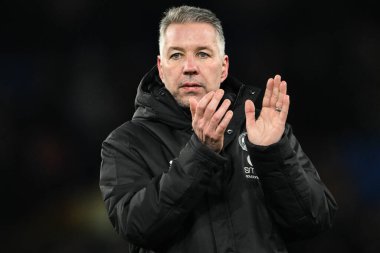 Peterborough United 'ın Darren Ferguson teknik direktörü, 9 Ocak 2025 tarihinde İngiltere' nin Liverpool kentinde Goodison Park 'ta oynanan 3.