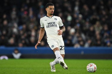 Peterborough United takımından Jadel Katongo, 9 Ocak 2025 tarihinde İngiltere 'nin Liverpool kentinde Goodison Park' ta oynanan 3.