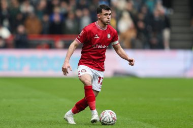 Bristol City 'den Jason Knight, 11 Ocak 2025 tarihinde İngiltere' nin Bristol şehrinde oynanan Bristol City-Wolverhampton Wanderers maçında 3. tur karşılaşmasında sahada.
