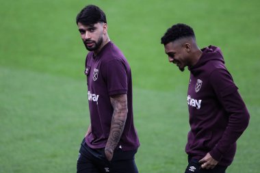 Lucas Paquet of West Ham United arrives ahead of the Emirates FA Cup 3rd Round match Aston Villa vs West Ham United at Villa Park, Birmingham, United Kingdom, 10th January 2025 clipart