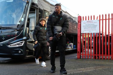 Wolverhampton Wanderers takımından Emmanuel Agbadou, 11 Ocak 2025 tarihinde Birleşik Krallık 'ın başkenti Bristol' da oynanan Bristol City 'nin Wolverhampton Wanderers' a karşı oynadığı 3.