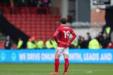 Bristol City 'den George Tanner, 11 Ocak 2025 tarihinde İngiltere' nin başkenti Bristol 'da oynanan Bristol City-Wolverhampton Wanderers maçında takımının kaybedişine tepki gösterdi.
