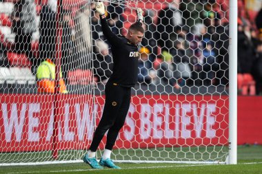 Wolverhampton Wanderers takımından Sam Johnstone, 11 Ocak 2025 'te İngiltere' nin başkenti Bristol 'da oynanan Bristol City' nin Wolverhampton Wanderers 'a karşı oynadığı 3.