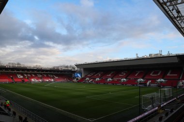 Bristol şehrinin başkenti Ashton Gate 'de Bristol şehrinin genel görünümü, 11 Ocak 2025 tarihinde Bristol şehrinin başkenti Bristol şehrinin Wolverhampton Wanderers' a karşı oynanan 3.