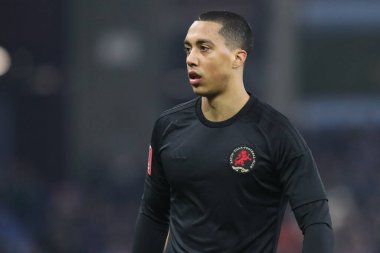 Youri Tielemans of Aston Villa wearing the 150th anniversary kit during the Emirates FA Cup 3rd Round match Aston Villa vs West Ham United at Villa Park, Birmingham, United Kingdom, 10th January 2025 clipart