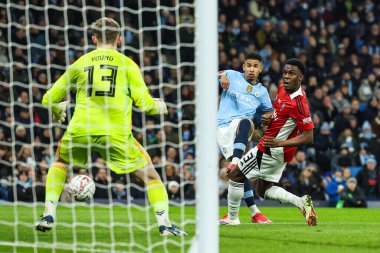 Manchester City 'li Savinho, 11 Ocak 2025' te Etihad Stadyumu 'nda oynanan 3.