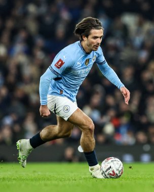 Manchester City 'den Jack Grealish, 11 Ocak 2025' te Etihad Stadyumu 'nda oynanan 3.