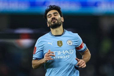 Birleşik Krallık 'ın Etihad Stadyumu' nda Manchester City ile Salford City arasındaki 3. Raund karşılaşması sırasında 11 Ocak 2025