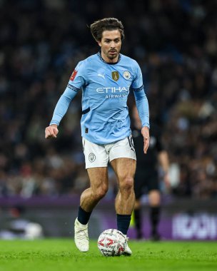 Manchester City 'den Jack Grealish, 11 Ocak 2025' te Etihad Stadyumu 'nda oynanan 3.