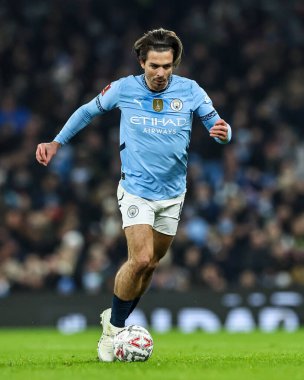 Manchester City 'den Jack Grealish, 11 Ocak 2025' te Etihad Stadyumu 'nda oynanan 3.