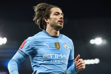 Manchester City 'den Jack Grealish 11 Ocak 2025 tarihinde Etihad Stadyumu' nda Manchester City ile Salford City arasında oynanan 3. tur karşılaşmasında