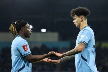 Manchester City 'den Nico O' Reilly, 11 Ocak 2025 tarihinde Etihad Stadyumu 'nda oynanan ve Manchester City ile Salford City arasında oynanan 3.