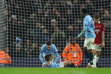 Manchester City 'den James McAtee, 11 Ocak 2025 tarihinde Etihad Stadyumu' nda oynanan ve Manchester City 'nin Salford City' ye karşı oynadığı 3.