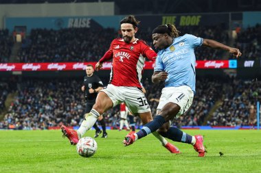 Manchester City 'den Jrmy Doku, 11 Ocak 2025 tarihinde Etihad Stadyumu' nda oynanan 3.