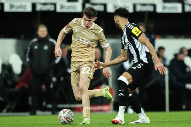 Cameron Congreve of Bromley goes forward with the ball during the Emirates FA Cup 3rd Round match Newcastle United vs Bromley FC at St. James's Park, Newcastle, United Kingdom, 12th January 2025 clipart