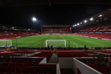 Premier League karşılaşması öncesinde The World Famous City Ground 'un genel görünümü Nottingham Forest' a karşı Liverpool City Ground, Nottingham, İngiltere 'de 14 Ocak 2025