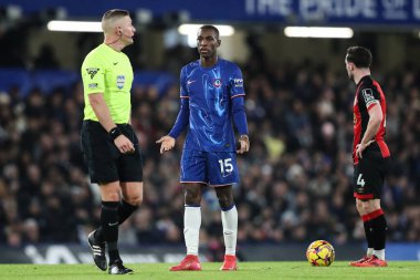 Chelsea takımından Nicolas Jackson 14 Ocak 2025 'te Stamford Bridge, Londra' da oynanan Premier League karşılaşmasında tepki gösterdi.