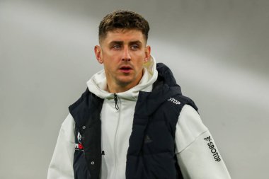 Fulham 'dan Tom Cairney, Premier League maçından önce Londra Stadyumu' na geldi. West Ham United, Fulham 'a karşı Londra Stadyumu, Londra, 14 Ocak 2025