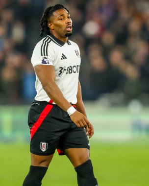 Adama Traore of Fulham reacts during the Premier League match West Ham United vs Fulham at London Stadium, London, United Kingdom, 14th January 2025 clipart