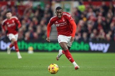 Nottingham Ormanı 'ndan Callum Hudson-Odoi Premier Lig maçı sırasında Nottingham Forest' a karşı Liverpool City Ground, Nottingham, İngiltere 'de 14 Ocak 2025' te oynanan maçta topu aldı.