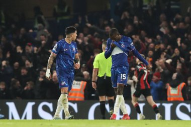 Chelsea takımından Nicolas Jackson, Premier Lig karşılaşmasında Chelsea 'ye karşı Stamford Bridge, Londra, İngiltere' de oynanan 14 Ocak 2025 'te oynanan karşılaşmada 1-2' lik galibiyet golünü attı.