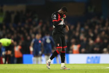 Bournemouth takımından Dango Ouattara, Premier Lig karşılaşmasında Chelsea 'nin Stamford Bridge, Londra, Birleşik Krallık' ta oynadığı 14 Ocak 2025 'te oynanan karşılaşmada 1-0 berabere kalma golünü kabul etti.
