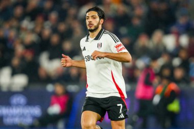 Raul Jimenez of Fulham in action during the Premier League match West Ham United vs Fulham at London Stadium, London, United Kingdom, 14th January 2025 clipart