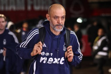 Nottingham Ormanı teknik direktörü Nuno Esprito Santo Premier Lig maçı sırasında Nottingham Forest 'a karşı Liverpool City Ground, Nottingham, İngiltere' de 14 Ocak 2025 'te geldi.