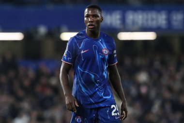 Chelsea 'den Moiss Caicedo Premier Lig karşılaşmasında Chelsea - Bournemouth Stamford Bridge, Londra, Birleşik Krallık' ta 14 Ocak 2025