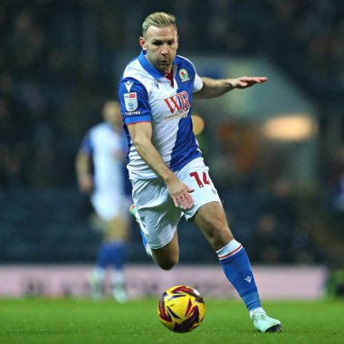 Blackburn Rovers takımından Andreas Weimann 15 Ocak 2025 'te Blackburn, İngiltere' de Blackburn Park 'ta Blackburn Rovers' a karşı oynadığı maçta Blackburn Rovers ile karşılaştı.