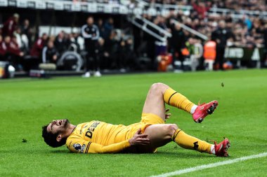 Wolverhampton Wanderers takımından Gonalo Guedes, 15 Ocak 2025 'te İngiltere' nin Newcastle kentinde oynanan Premier League maçı sırasında Wolverhampton Wanderers 'a karşı sakatlandı.