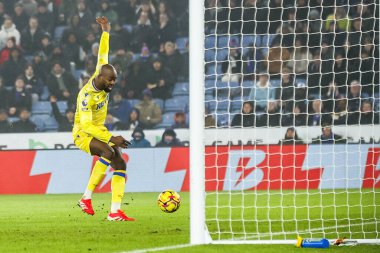 Kristal Saray 'dan Jean-Philippe Mateta Premier Lig maçı sırasında King Power Stadyumu' ndaki Leicester City - Crystal Palace maçında 0-1 berabere kaldı.