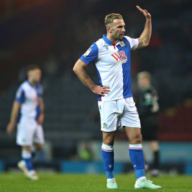Blackburn Rovers takımından Andreas Weimann 15 Ocak 2025 'te Blackburn, İngiltere' de Blackburn Park 'ta Blackburn Rovers' a karşı oynadığı maçta Blackburn Rovers ile karşılaştı.