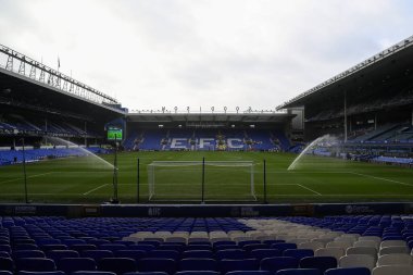 Goodison Park 'ın içinde, Everton' ın evi Premier League maçı öncesinde Everton Tottenham Hotspur 'a karşı Goodison Park, Liverpool, İngiltere, 19 Ocak 2025