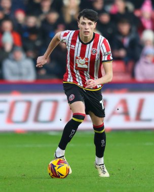 Anel Ahmedhodi of Sheffield United during the Sky Bet Championship match Sheffield United vs Norwich City at Bramall Lane, Sheffield, United Kingdom, 18th January 2025 clipart