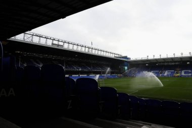 Goodison Park 'ın içinde, Everton' ın evi Premier League maçı öncesinde Everton Tottenham Hotspur 'a karşı Goodison Park, Liverpool, İngiltere, 19 Ocak 2025