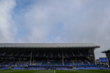 Goodison Park 'ın içinde, Everton' ın evi Premier League maçı öncesinde Everton Tottenham Hotspur 'a karşı Goodison Park, Liverpool, İngiltere, 19 Ocak 2025