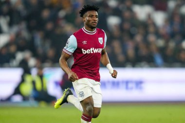 West Ham United 'dan Muhammed Kudus, 18 Ocak 2025' te Londra Stadyumu 'nda oynanan Premier League karşılaşmasında West Ham United, Crystal Palace' a karşı.