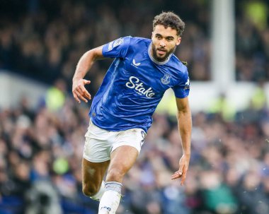 Everton 'dan Dominic Calvert-Lewin, 19 Ocak 2025' te Goodison Park, Liverpool 'da oynanan Premier League maçında Everton Tottenham Hotspur' a karşı.