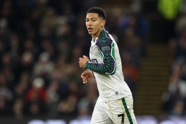 Gökyüzü İddia Şampiyonası 'nda Sunderland' dan Jobe Bellingham 17 Ocak 2025 'te Burnley ile Sunderland arasında oynanan Turf Moor, Burnley, İngiltere maçında