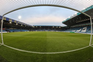 Elland Road 'un, 19 Ocak 2025' te Leeds Road, İngiltere 'de oynanan ve Leeds United' ın Sheffield 'a karşı oynadığı Sky Bet Şampiyonası' nın önünde oynanan maçın genel bir görüntüsü.