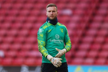 Norwich City 'den George Long 18 Ocak 2025' te Sheffield United Norwich City 'e karşı Bramall Lane, Sheffield, Birleşik Krallık' ta oynanacak Gökyüzü İddia Şampiyonası öncesinde