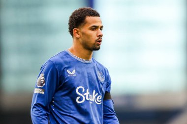 Everton 'dan Iliman Ndiaye, 19 Ocak 2025' te Goodison Park, Liverpool 'da oynanan Premier League maçında Everton Tottenham Hotspur' a karşı seyrediyor.