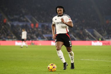 Fulham 'dan Adama Traor, 18 Ocak 2025' te King Power Stadyumu 'nda Leicester City ile Fulham arasında oynanan Premier League maçı sırasında görev başında.