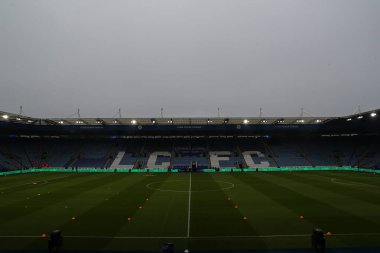 King Power Stadyumu 'nun genel görünümü, Leicester City Premier League maçı öncesinde King Power Stadyumu' nda Leicester City ile Fulham karşılaşması, 18 Ocak 2025