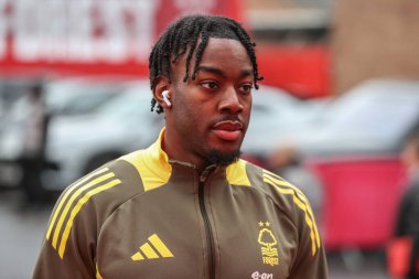 Nottingham Ormanı 'ndan Anthony Elanga, İngiltere' nin Nottingham şehrinde 19 Ocak 2025 'te oynanan Premier League maçı sırasında Nottingham Forest ve Southampton maçına geldi.