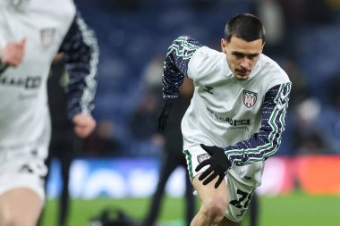 Sunderland 'dan Enzo Le Fe, 17 Ocak 2025' te Burnley - Sunderland Turf Moor, Burnley, İngiltere 'de oynanan Gökyüzü İddia Şampiyonası karşılaşmasında maç öncesi ısınma maçında